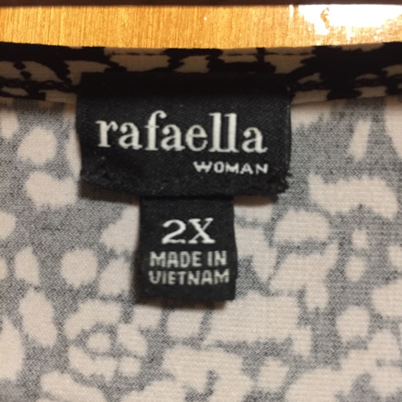 •💥Black and White Sleeveless Blouse💥 - Picture 4 of 6